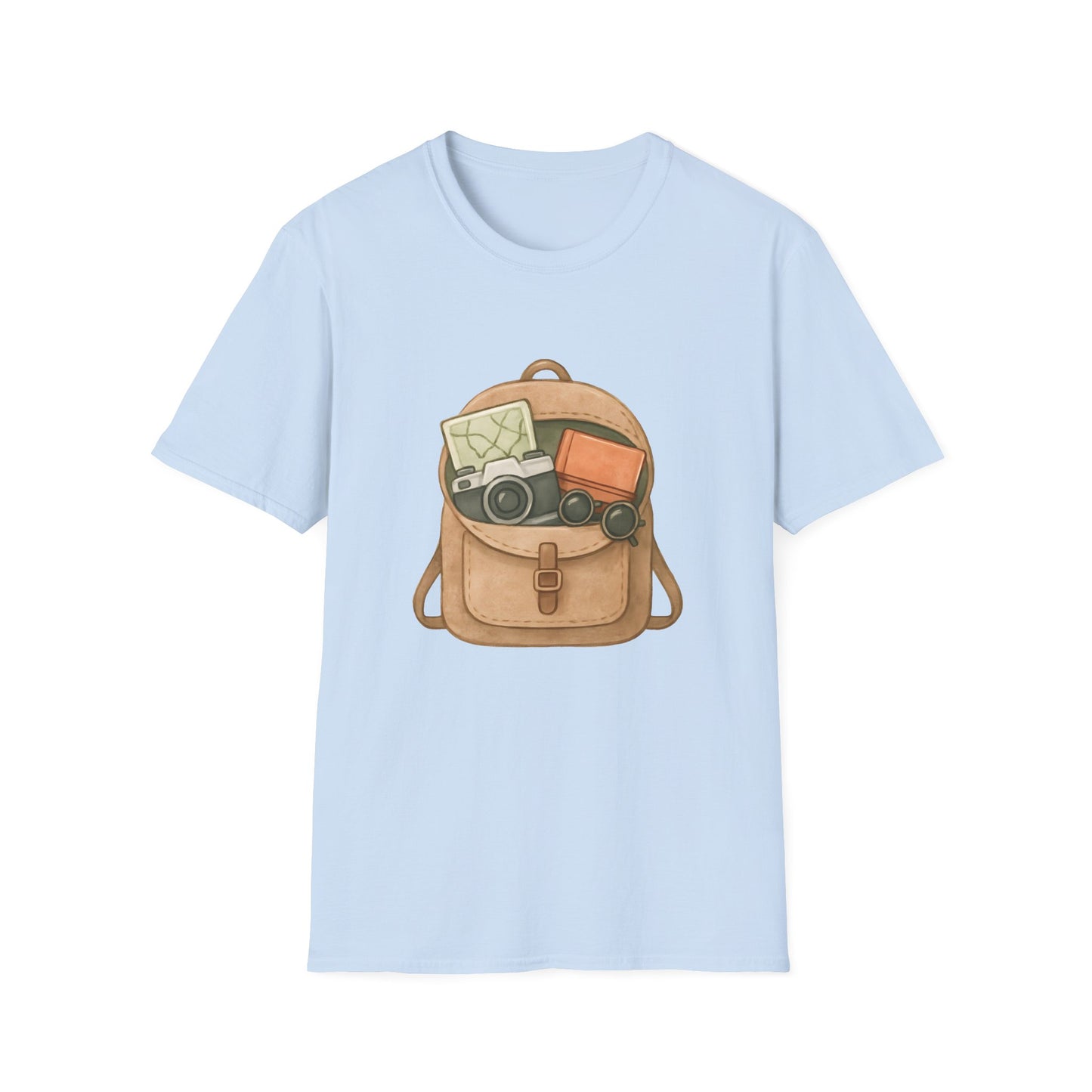 Watercolor Adventure Backpack with Travel Essentials - Tee