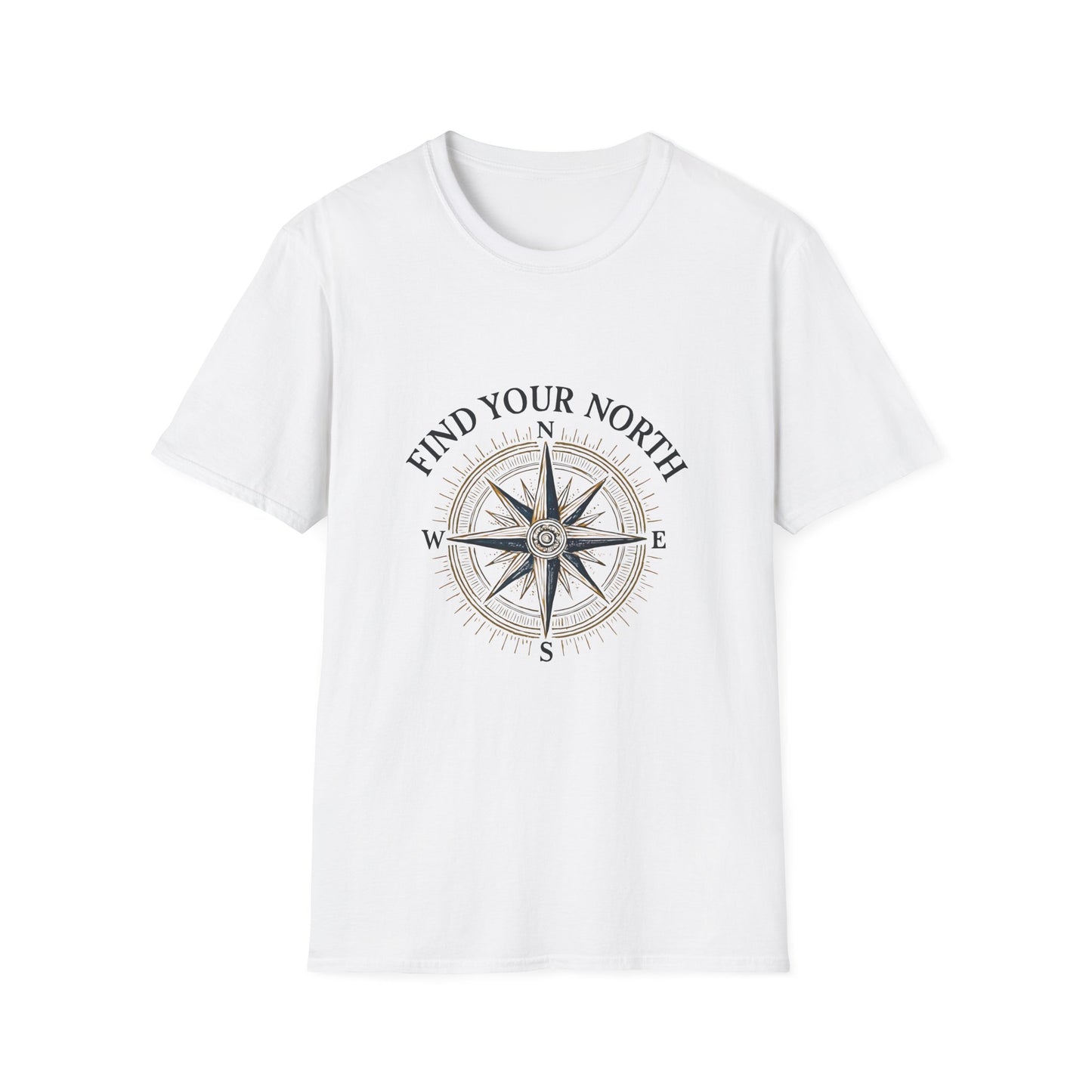 Vintage Nautical Compass with 'Find Your North' - Tee