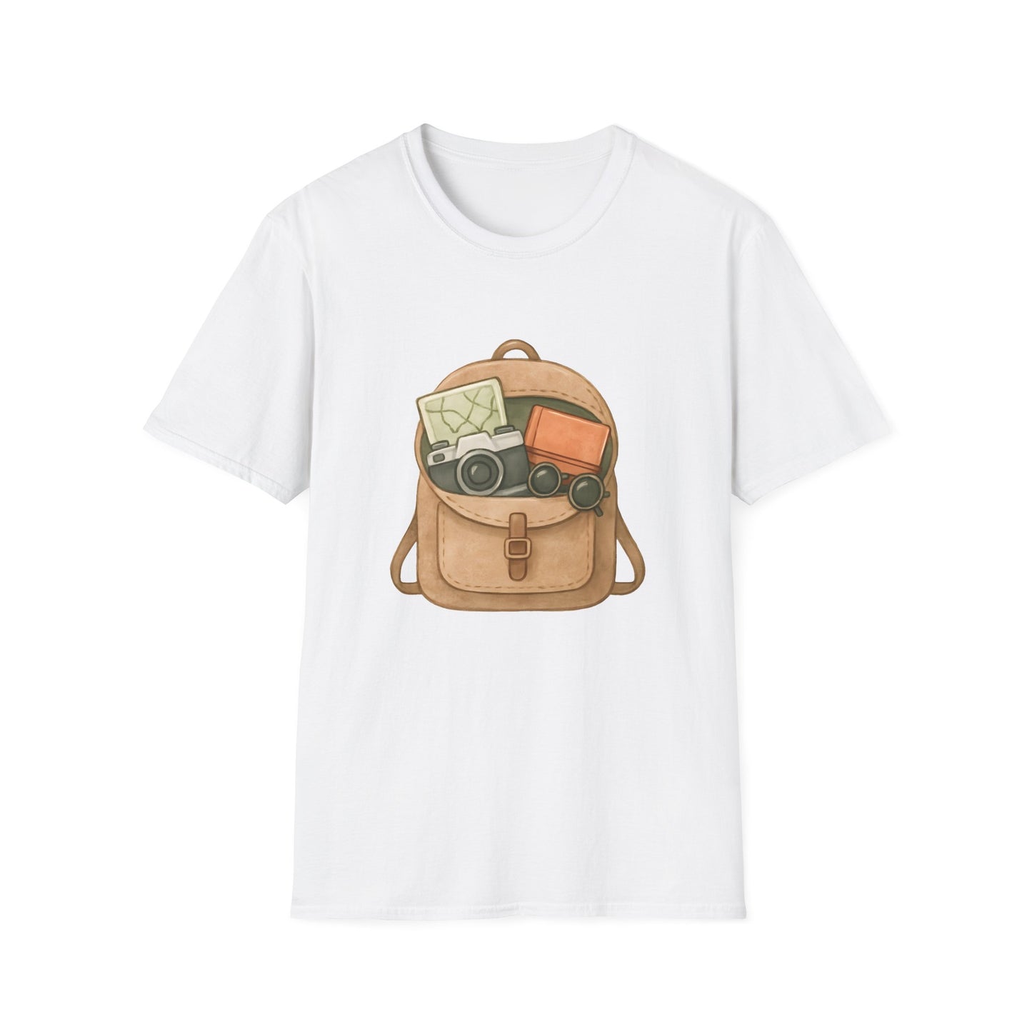 Watercolor Adventure Backpack with Travel Essentials - Tee