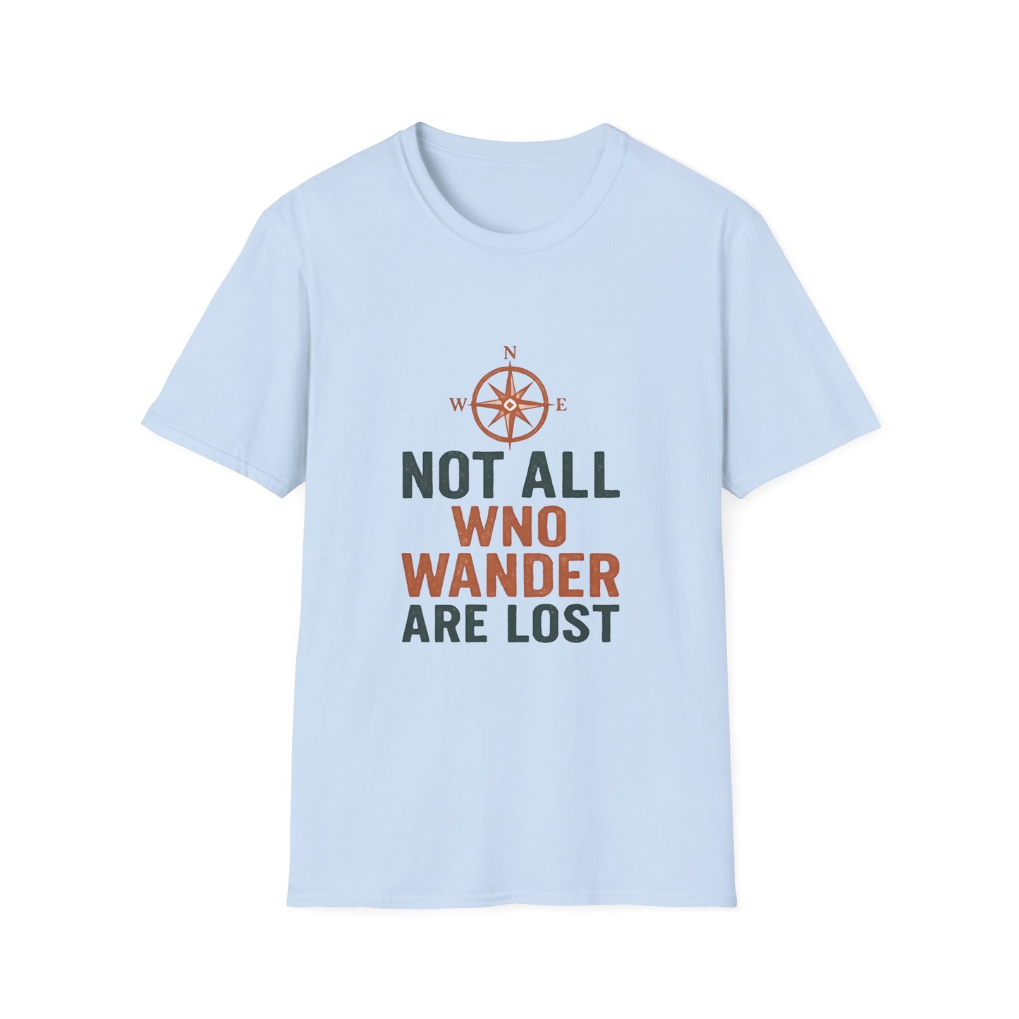 Vintage Compass Quote Tee in Earthy Tones - Tee