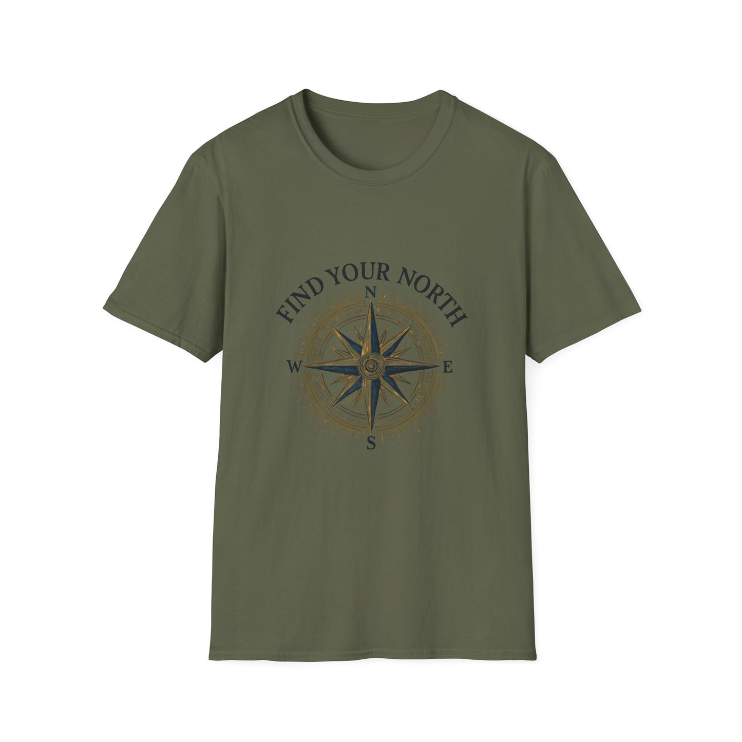 Vintage Nautical Compass with 'Find Your North' - Tee