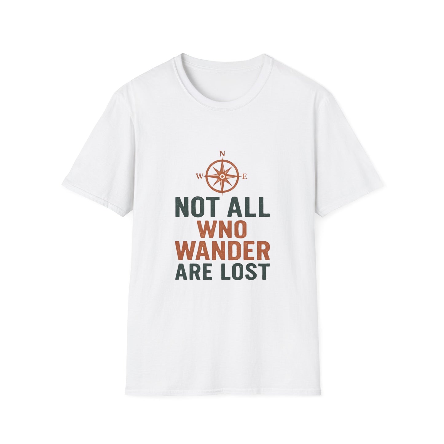Vintage Compass Quote Tee in Earthy Tones - Tee