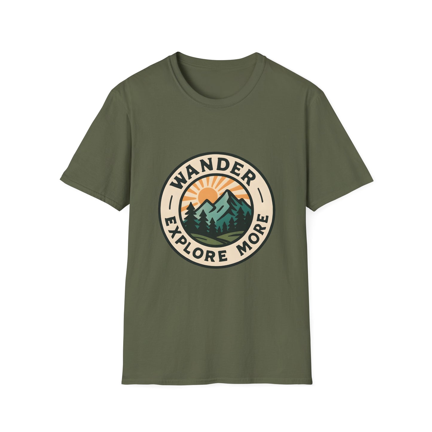 Wanderara Vintage Mountain Adventure Badge - Tee
