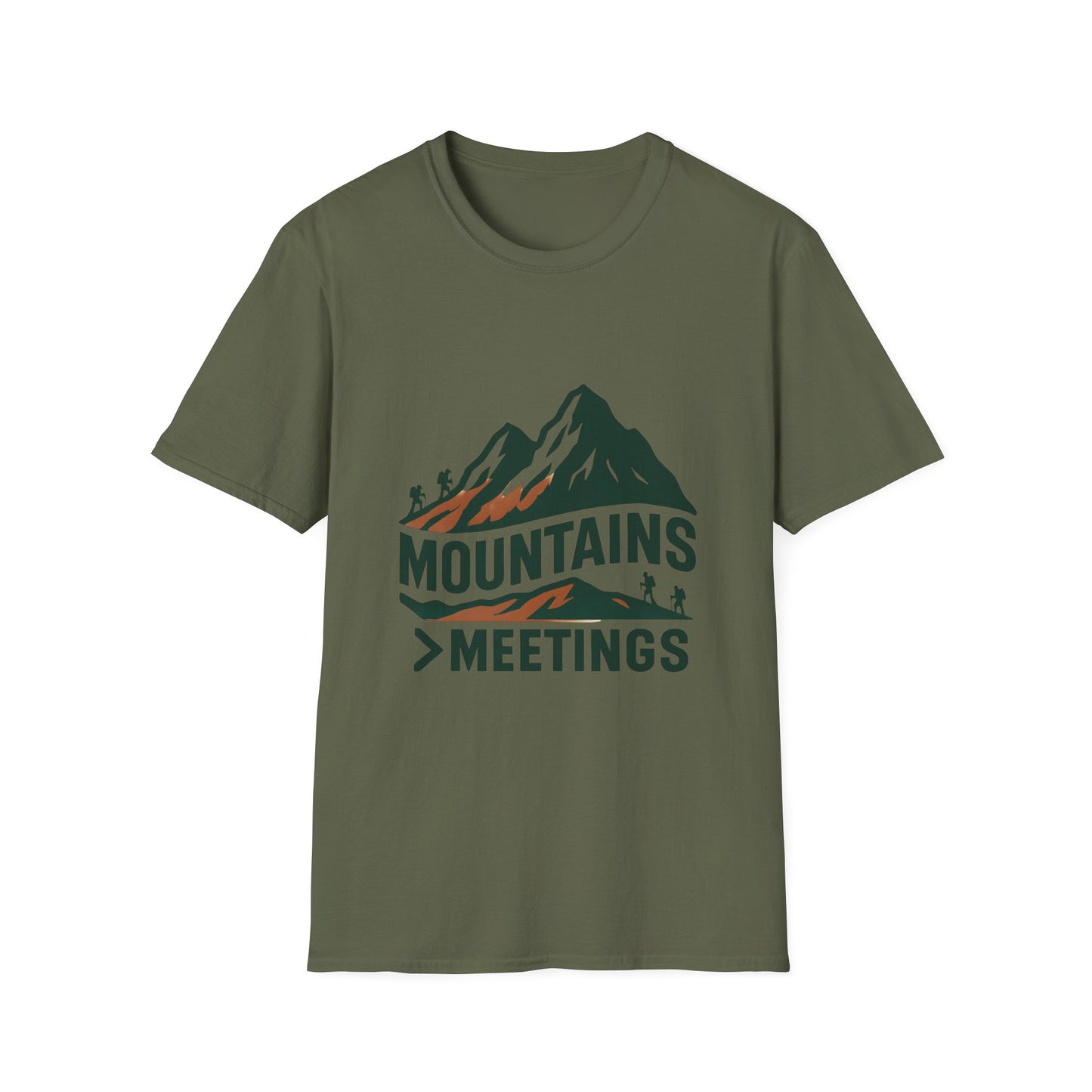 Mountains Over Meetings Tee