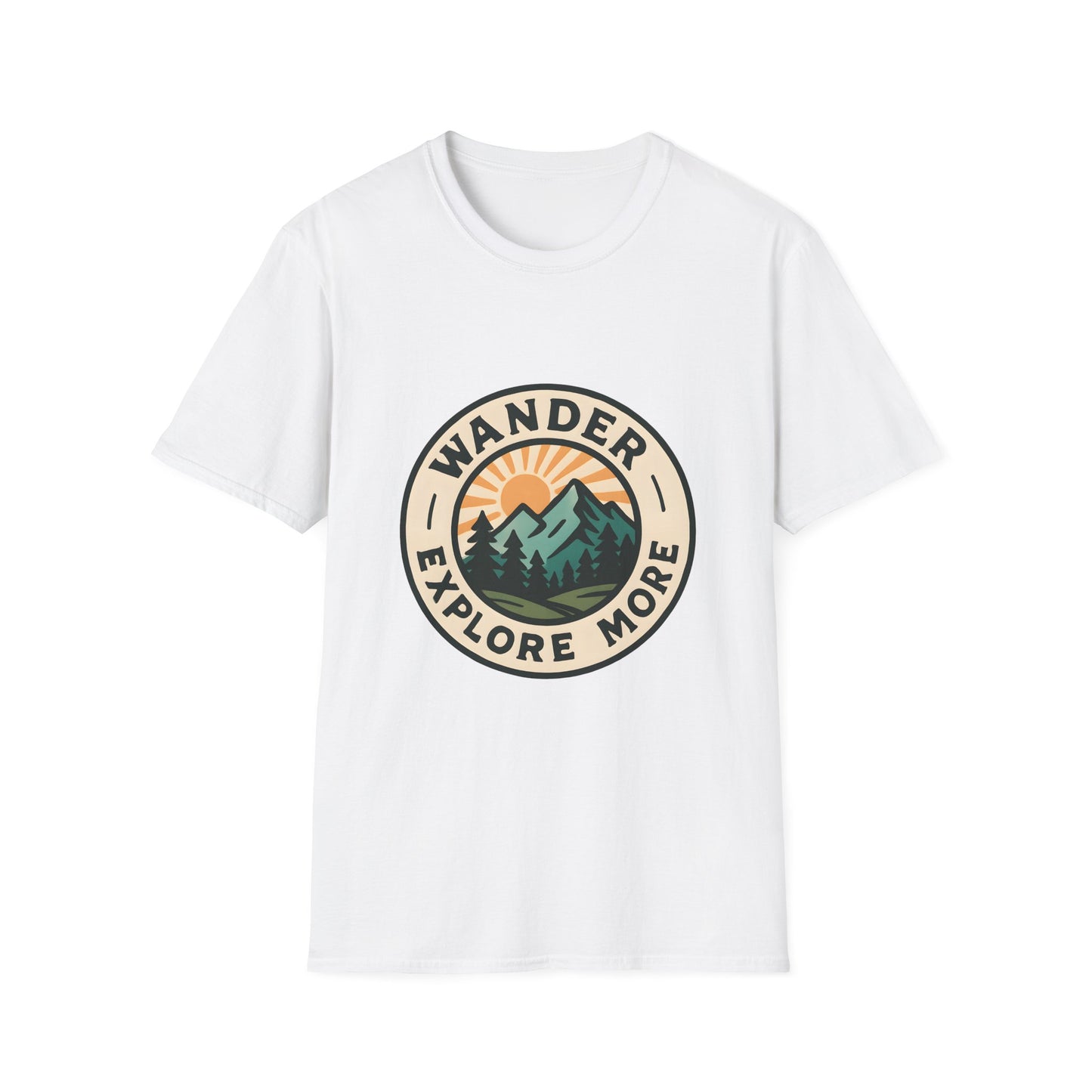 Wanderara Vintage Mountain Adventure Badge - Tee
