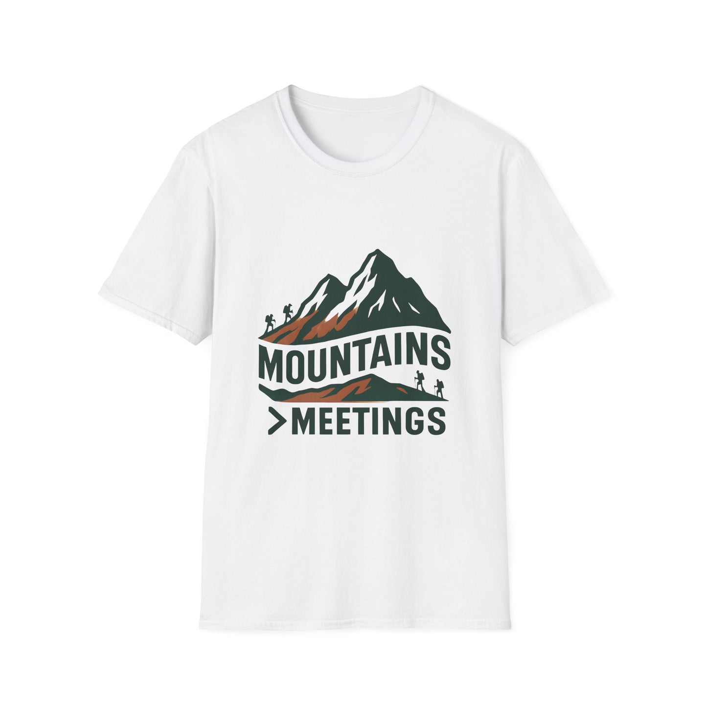 Mountains Over Meetings Tee