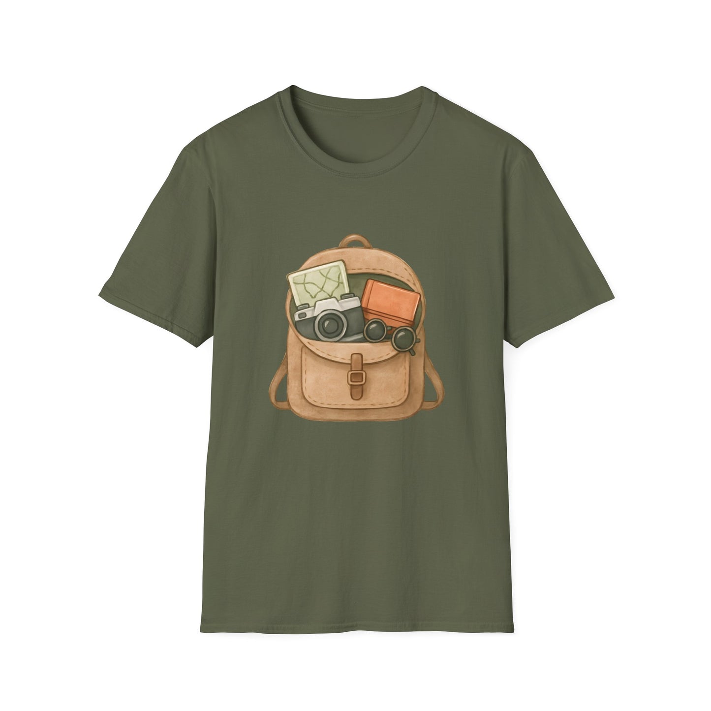 Watercolor Adventure Backpack with Travel Essentials - Tee