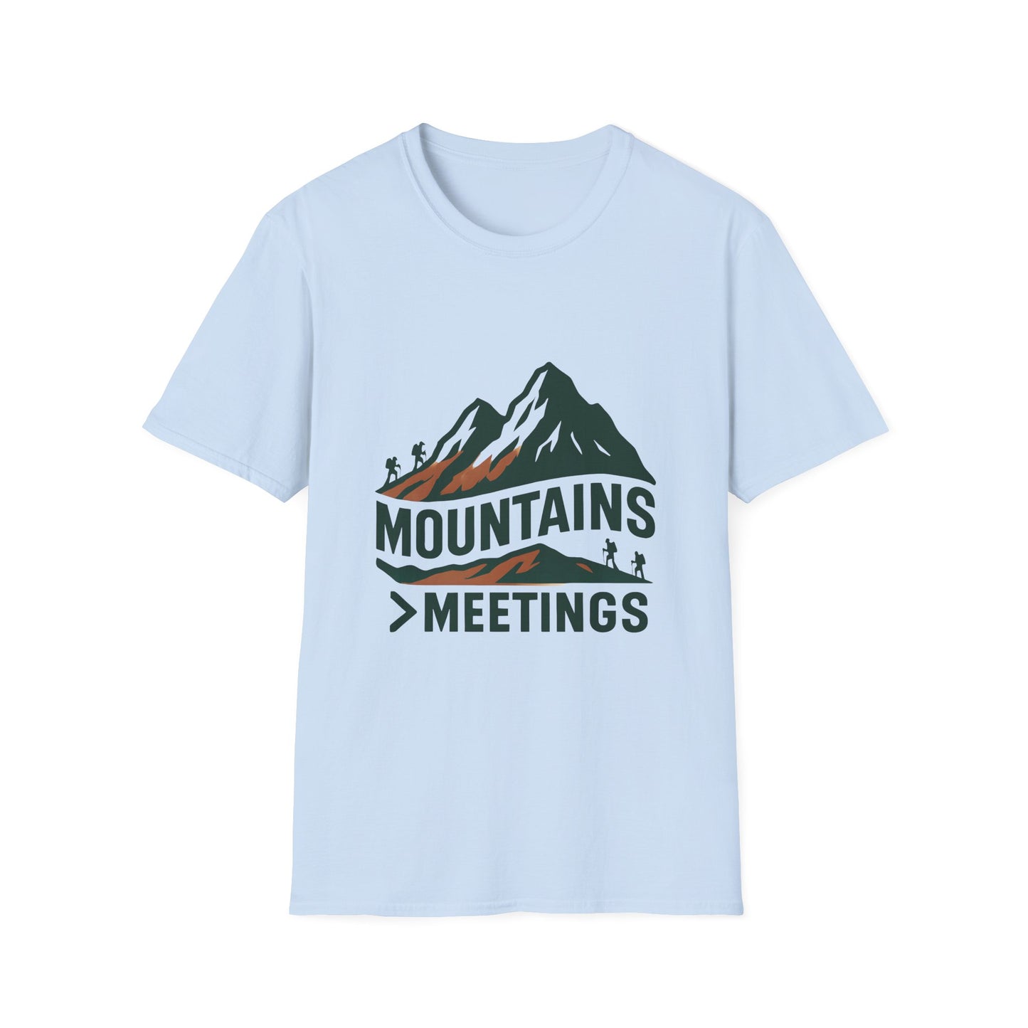 Mountains Over Meetings Tee