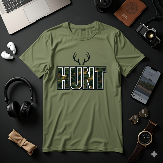 ''HUNT'' Wanderara Travel Tee
